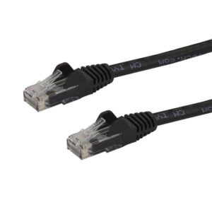 15m Black Snagless Cat6 UTP Patch Cable