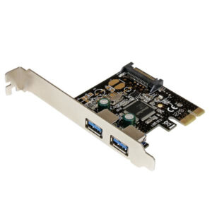 2 Port PCIe USB 3.0 Card w/SATA Power