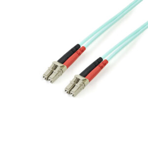 3m 10 Gb Aqua Fiber Patch Cable LC/LC