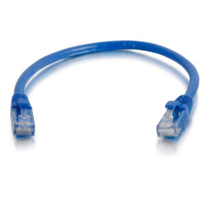 Cbl/0.3M Moulded/Booted Blue CAT5E UTP