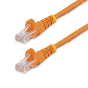 0.5m Orange Snagless Cat5e Patch Cable