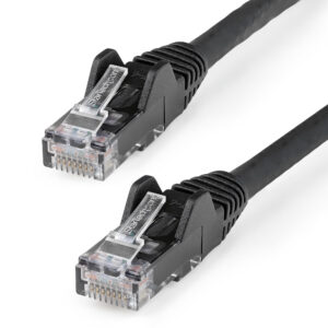 1m LSZH CAT6 Ethernet Cable 10GbE Black