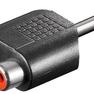 MicroConnect Adapter 6.3mm - 2XRCA M-F