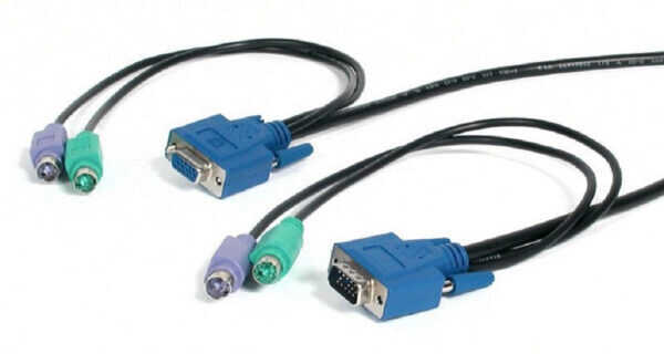 25FT. 75 Mts. PS/2-style 3-in-1 HQ KVM