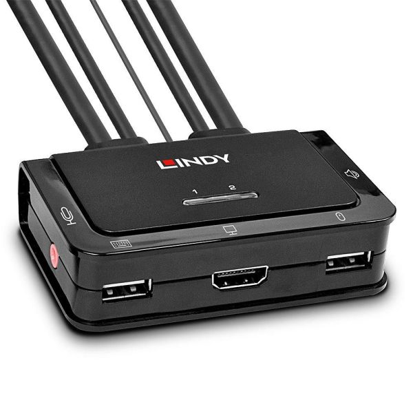 Lindy 2 Port Hdmi 10.2G, Usb 2.0 &