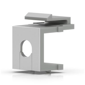 Snap-in inserts designed to cover unused ports on a blank