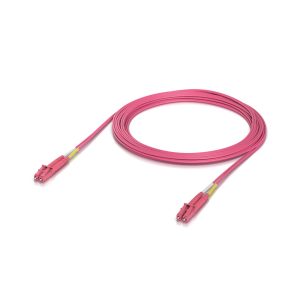 Indoor OM4 multi-mode fiber patch cable with duplex LC