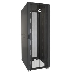 Vertiv VR3357 rack 48U Vrijstaande rek Zwart, Transparant