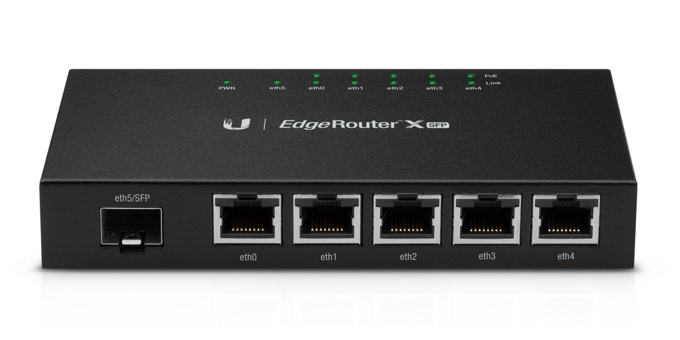 Ubiquiti EdgeRouter X, 5-port Gb 1xSFP