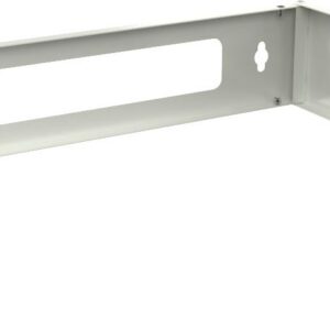 19" 2U Adjustable Depth Open Frame Rack Wall Mount - White