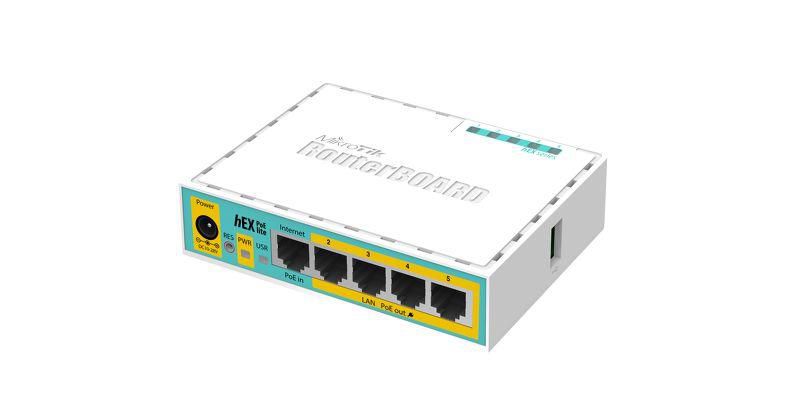 MikroTik RouterBOARD hEX PoE lite with