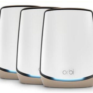 NETGEAR Orbi 860 AX6000 WiFi System Tri-band (2.4 GHz / 5 GHz / 5 GHz) Wi-Fi 6 (802.11ax) Wit 4 Intern