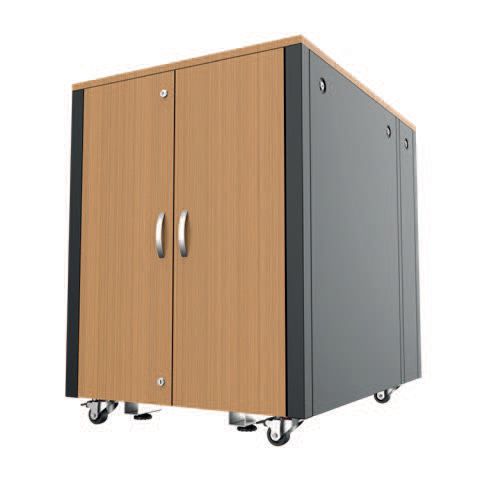 19'' 17U Rack Cabinet W:750 x D:1000 x H:957mm Soundproof -
