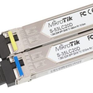 Pair of SFP modules, S-35LC20D 1.25G SM 20km T1310nm/R1550nm