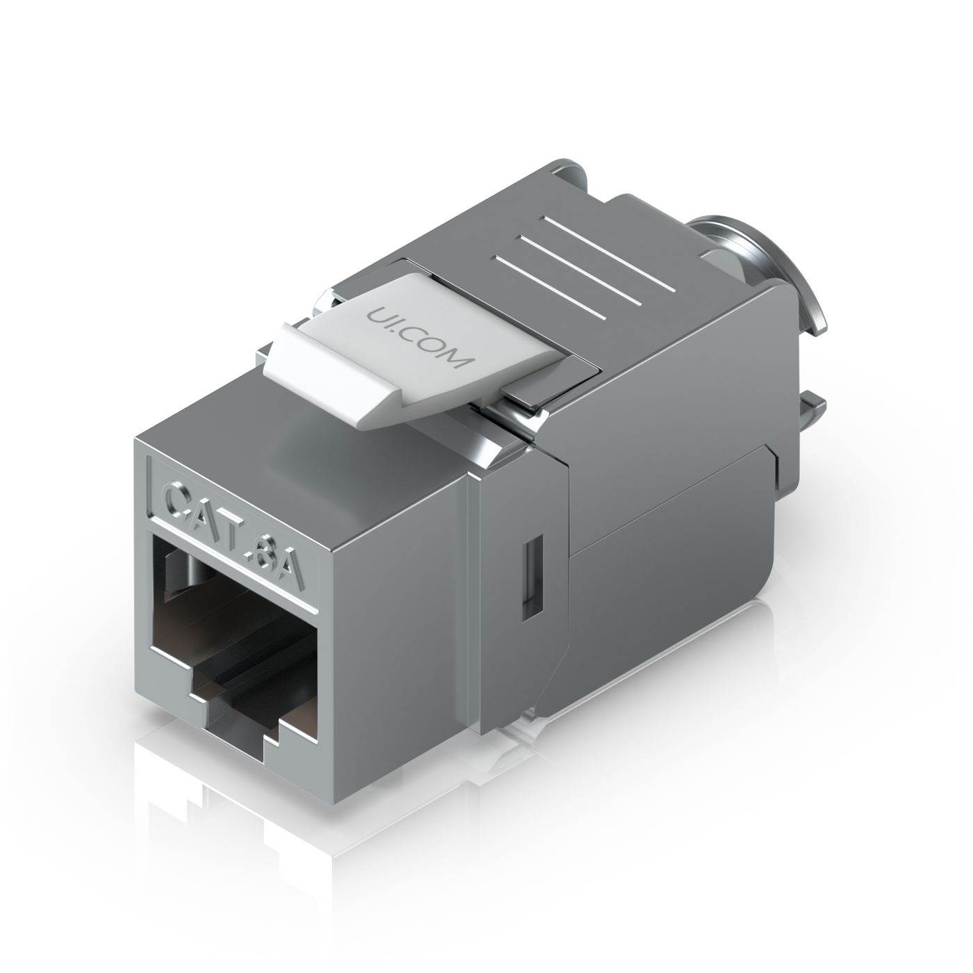 Toolless keystone (12-pack) Cat6A Ethernet jack without