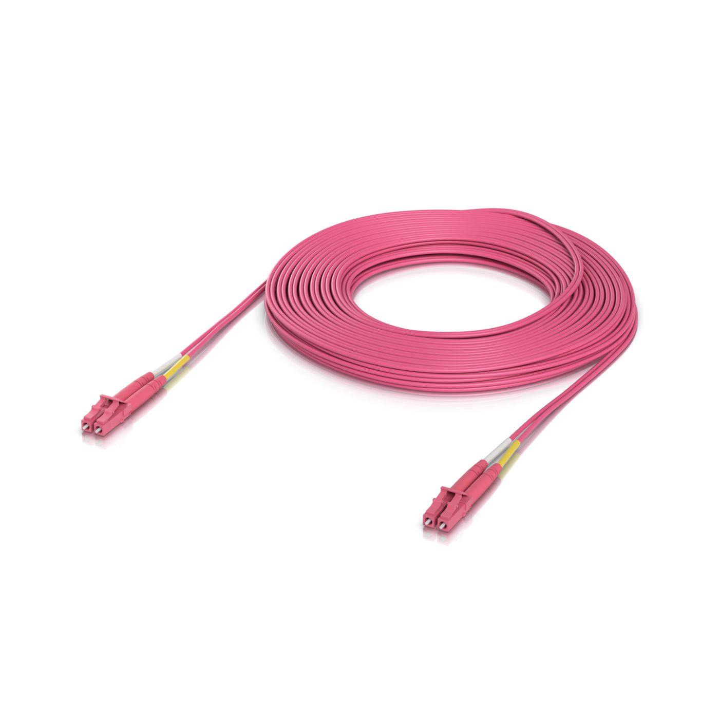 Indoor OM4 multi-mode fiber patch cable with duplex LC