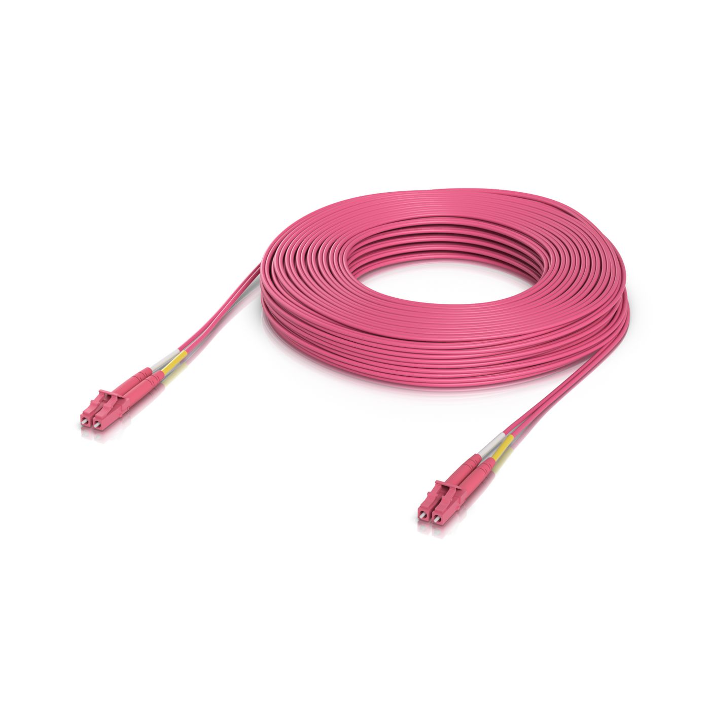 Indoor OM4 multi-mode fiber patch cable with duplex LC