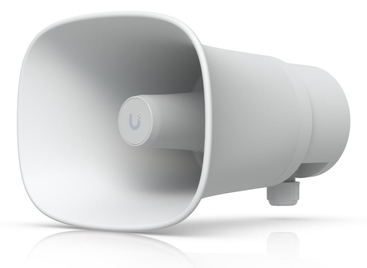 All-weather PoE 120 dB horn speaker with advanced AI