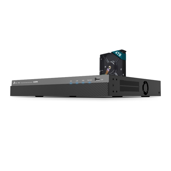 TP-Link VIGI VIGINVR2016H-16MP4TB Zwart