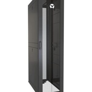 Vertiv VR3157SP rack 48U Vrijstaande rek Zwart, Transparant