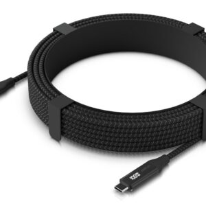 Braided power and data cable with a double-sided charge