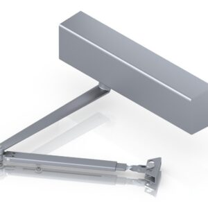 A mechanical door closer that ensures controlled closure