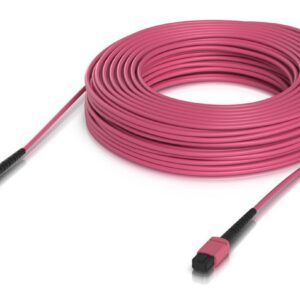 Indoor OM4 multi-mode fiber patch cable with MPO-12 Type