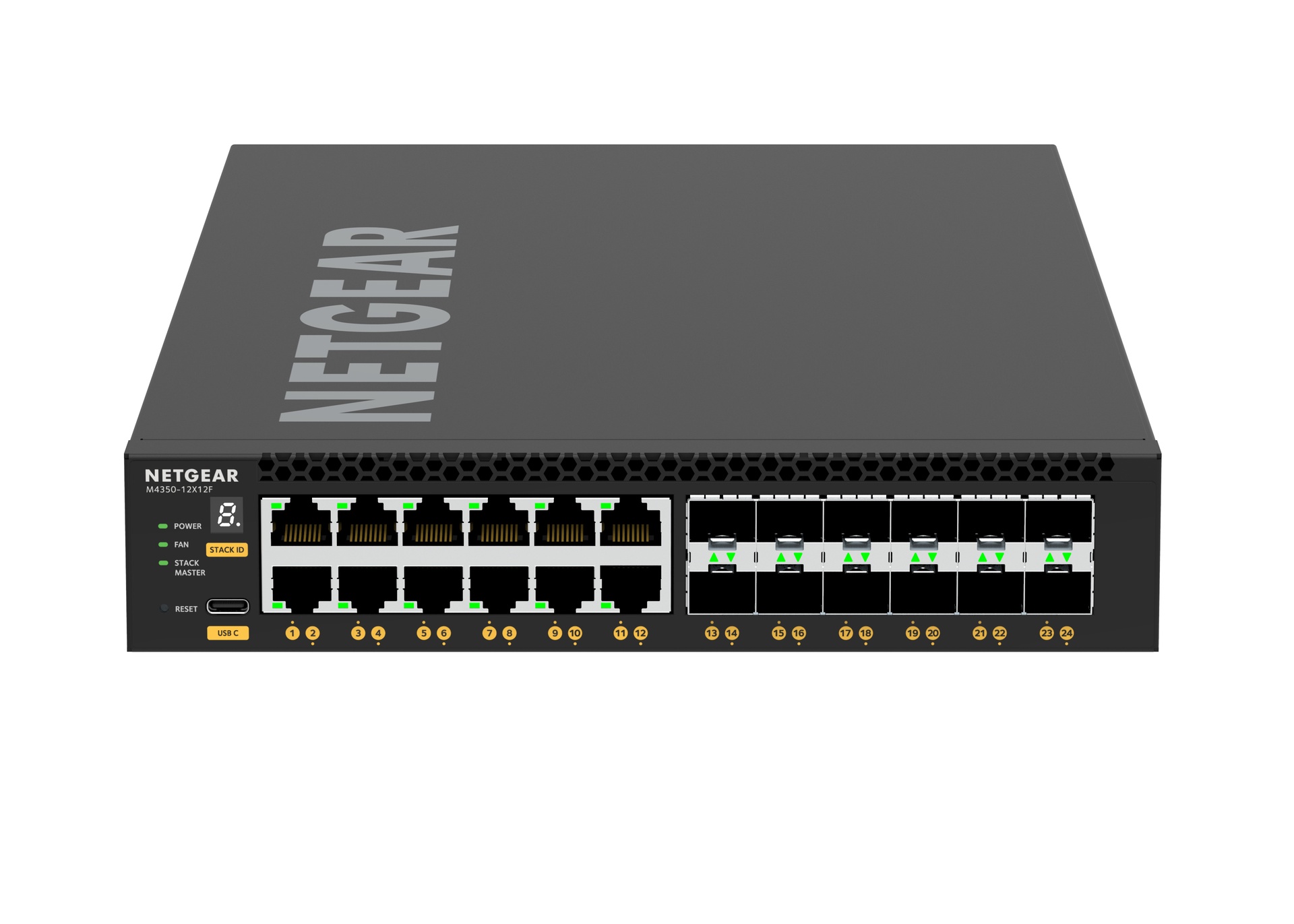 NETGEAR M4350-12X12F Managed L3 10G Ethernet (100/1000/10000) 1U Zwart