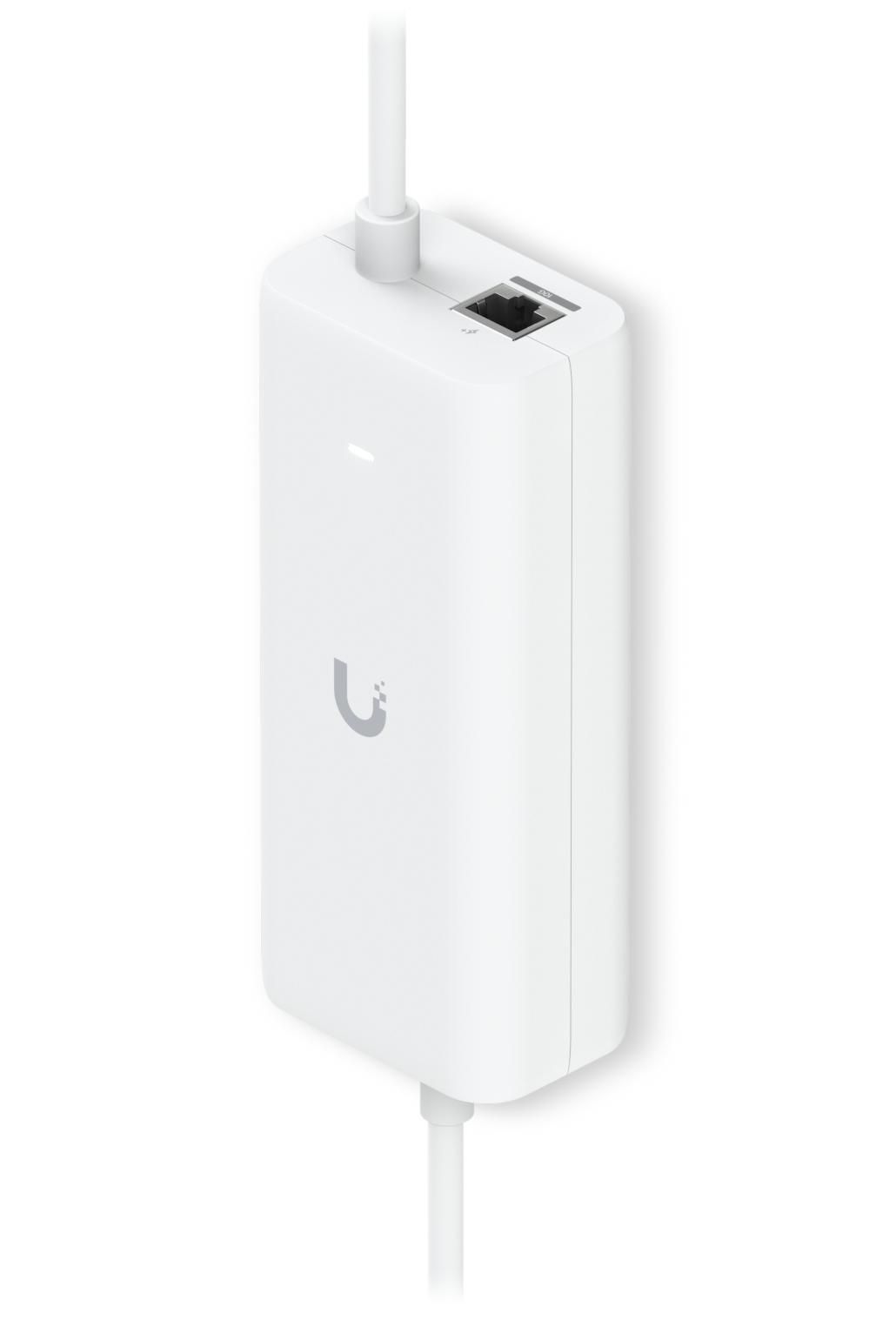 An AC adapter with integrated PoE, enabling the UniFi Cloud